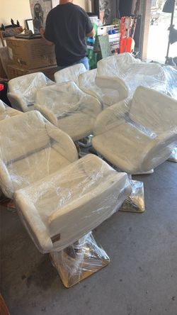 White Barstool style chair