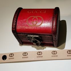 Designer Leather Bracelet With Mini Chest 