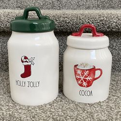 2 Rae Dunn Canister