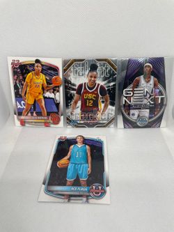 4 Card Lot 2026 Bowman basketball Juju Watkins, AJ Dybantsa, Ace Flagg