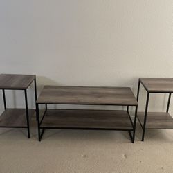 Coffee Table and End Tables Set 