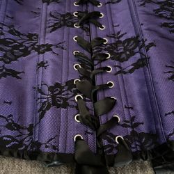 Plus Size Purple & Black Corset Size 20