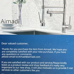 Aimadi Contemporary Kitchen Sink faucet