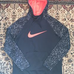 NIKE DRI-FIT SWEATSHIRT PULLOVER HOODIE MENS SZ MEDIUM BLACK NWOT POLYESTER 