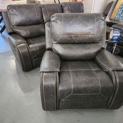 Leather Rocking Recliner Chair