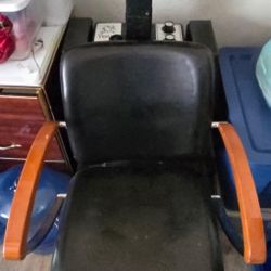 Hair dryer with chair
