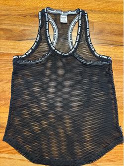 Victoria's Secret PINK mesh racerback tank top