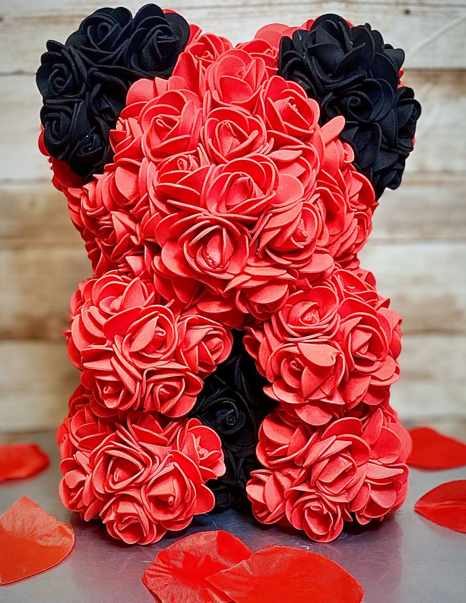 Red & Black Rose Bear