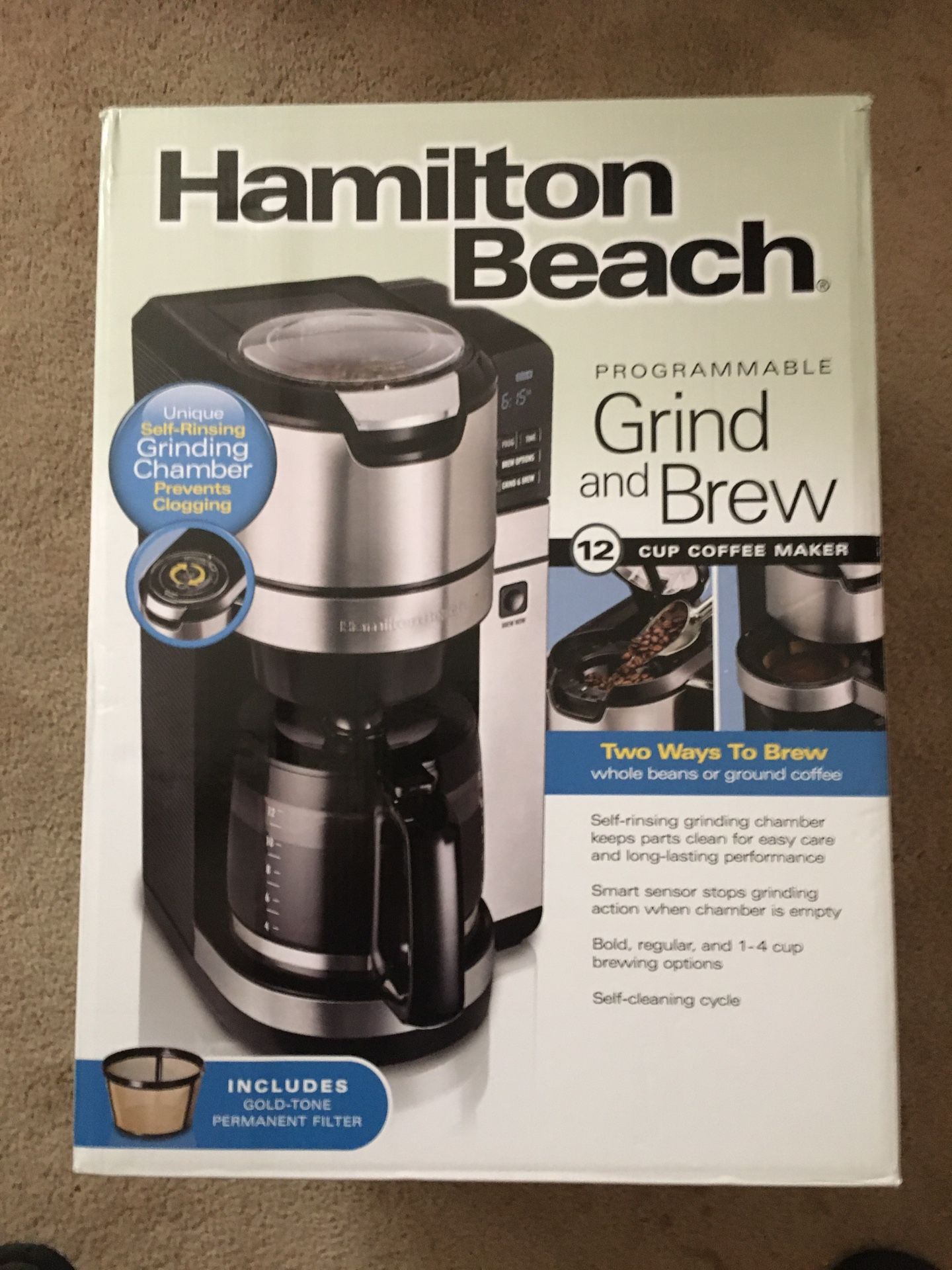 Hamilton Beach Grind and Brew Coffee Maker