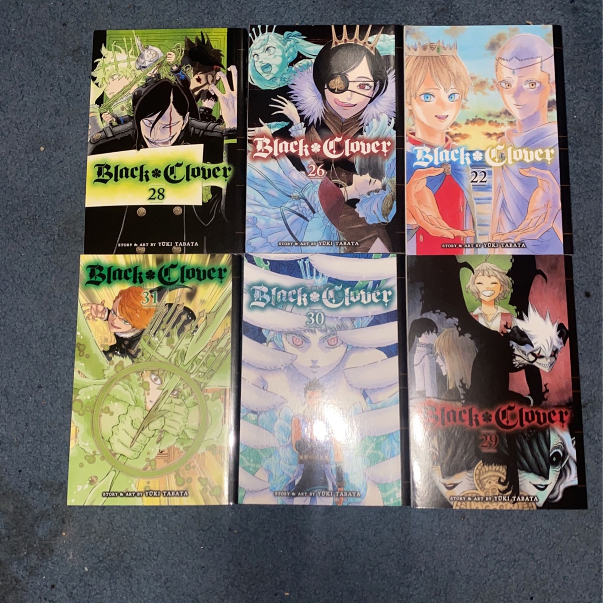 6 Volumes Of Black Clover Manga