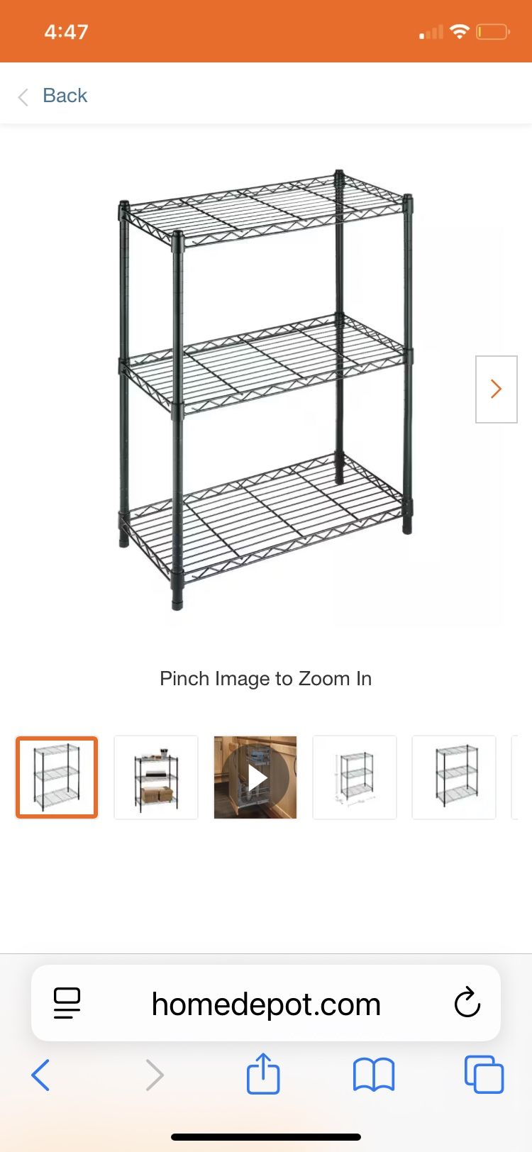 3 Shelf HDX Black