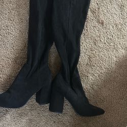 Knee High Black Boots 