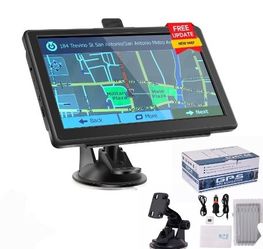 GPS Navigator for Car, 2026 Latest Map GPS for Car with 7'' Touchscreen, Free Lifetime Updates, Car Navigation with Voice Guidance, Speed & Red Light 