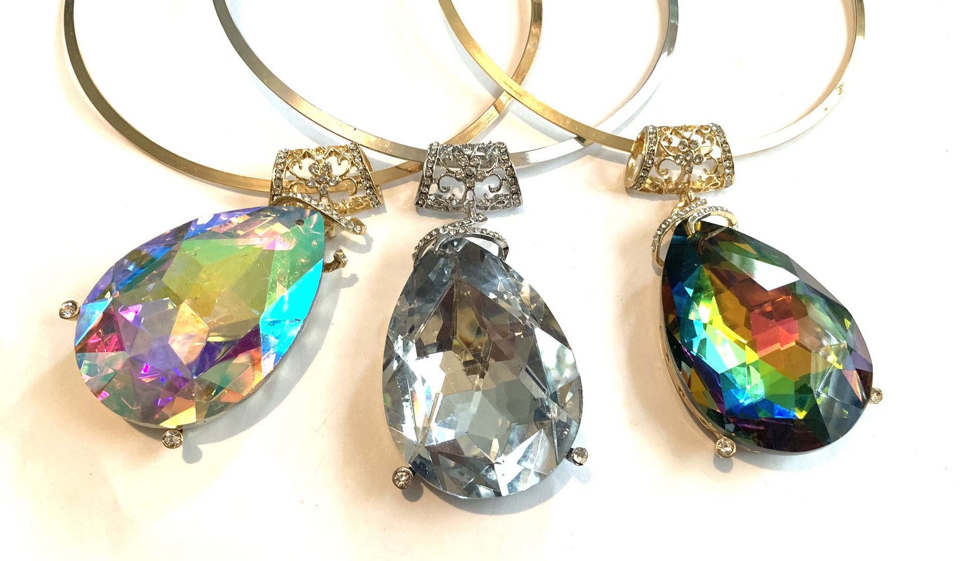 Drop Choker Clear Diamond Drop Choker Necklace for Sale in Miami, FL - OfferUp