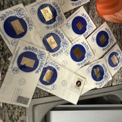 United States Conmemorativa Stamp Gold Collection