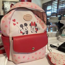 Her Universe Disney Mickey & Minnie Mouse Hearts Mini Backpack VALENTINES