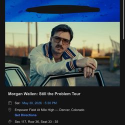 3 Morgan Wallen Tickets Denver Colorado Still The Problem Tour
