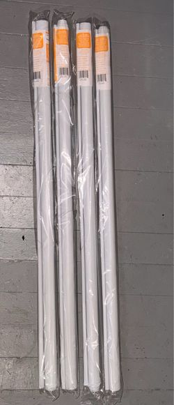 White Vinyl Room Darkening Blinds/Shades 37 1/4” x 6’ New In package
