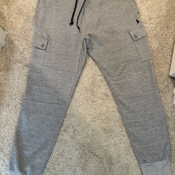 Men's Ralph Lauren Gray Cargo Joggers