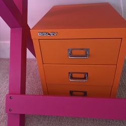 Bisley Orange drawer unit