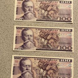 Billetes De Mexico Series Consecutiva😎