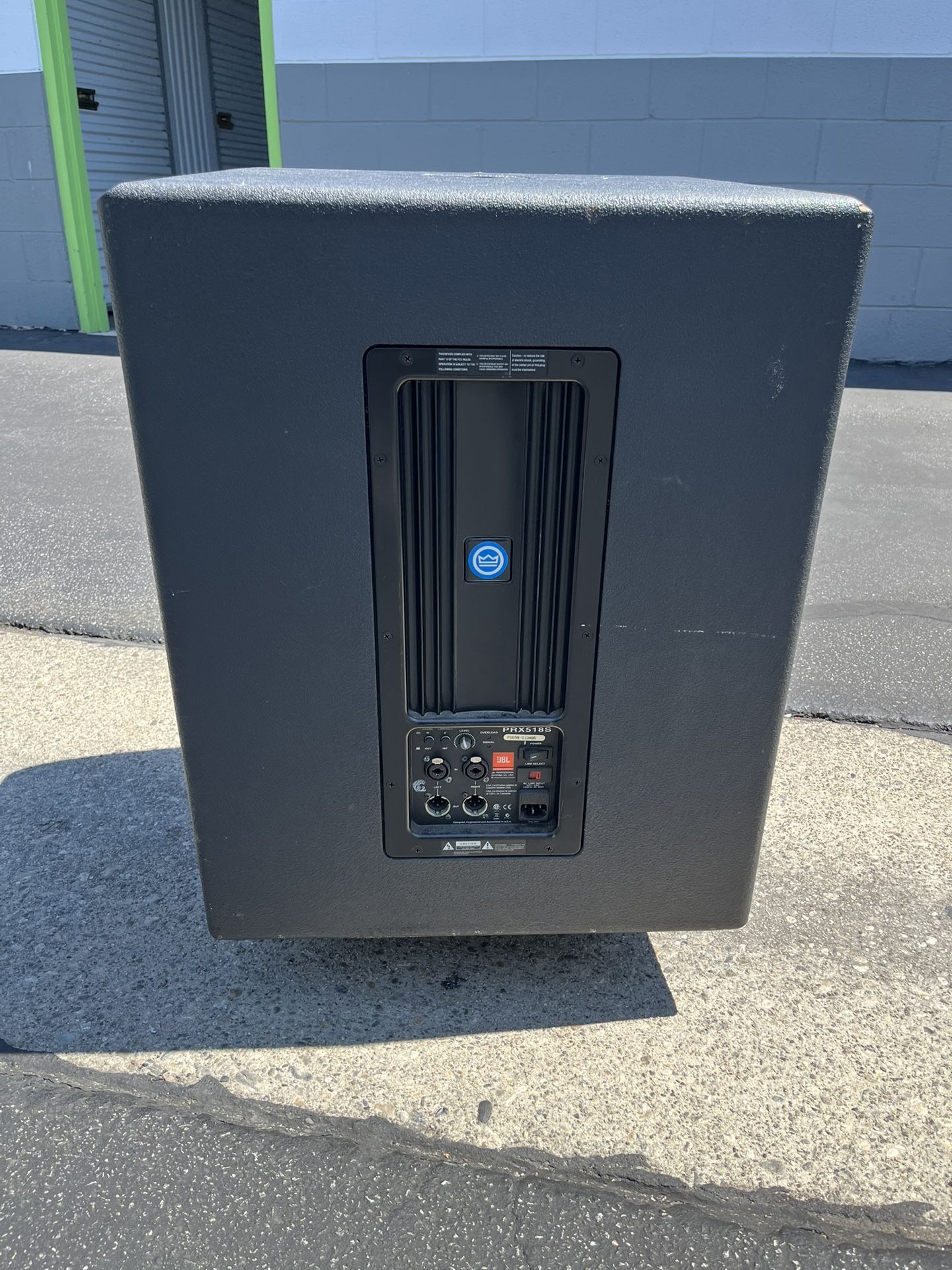 JBL 18in Subwoofer.