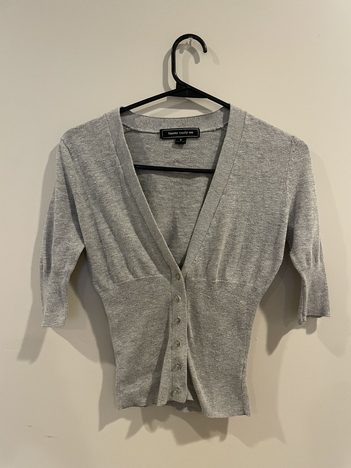 Forever 21 Gray Cardigan