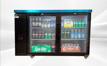 NSF 60 ins Beer Black Glass Door Back Bar Cooler case CBB60H