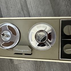 Vintage Mayfair Portable Solid State Tape Recorder 1602  Reel to Reel- Parts Rep