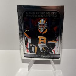Jeremy Swayman 2021-2022 O-Pee-Chee Platinum Marquee Rookies 205