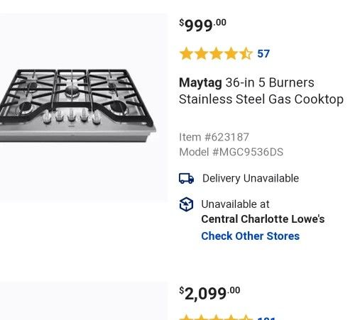 Gas Burner cooktop