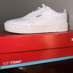 Women’s White Puma Cali Size 8