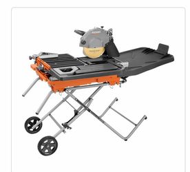 RIDGID 15 Amp 10 in. Wet Tile Saw with Portable Stand