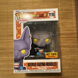 Funko Pop!  Dragon Ball - Beerus (Eating Noodles) - Hot Topic (Exclusive) #1110
