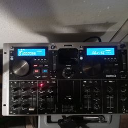 Numark iCDMIX2 Dual 2 Channel System CD iPod DJ Controller Integrated Mixer
