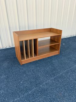 Mid Century Modern Danish Teak Record Cabinet