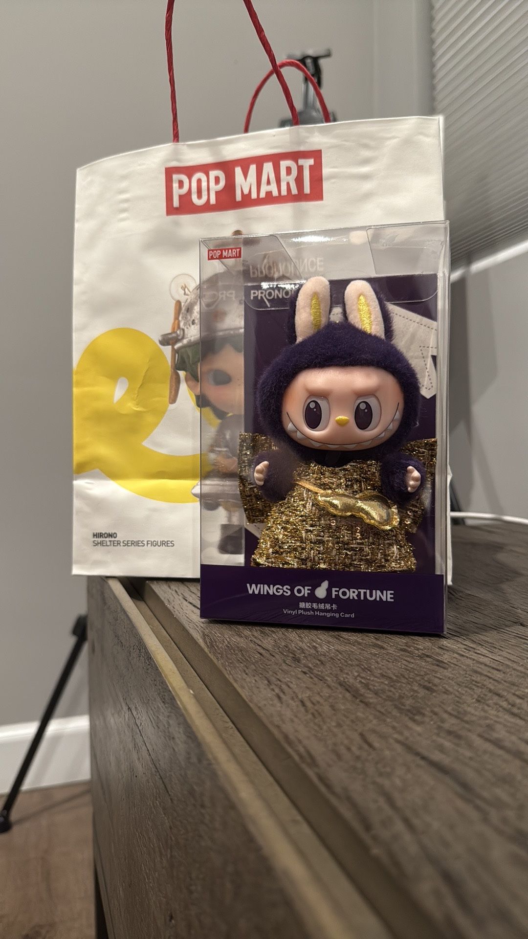 LABUBU WINGS OF FORTUNE VINYL PLUSH HANGING CARD