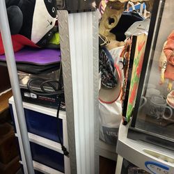 Linear LED shop light or workshop fixture commonly used for garage lighting