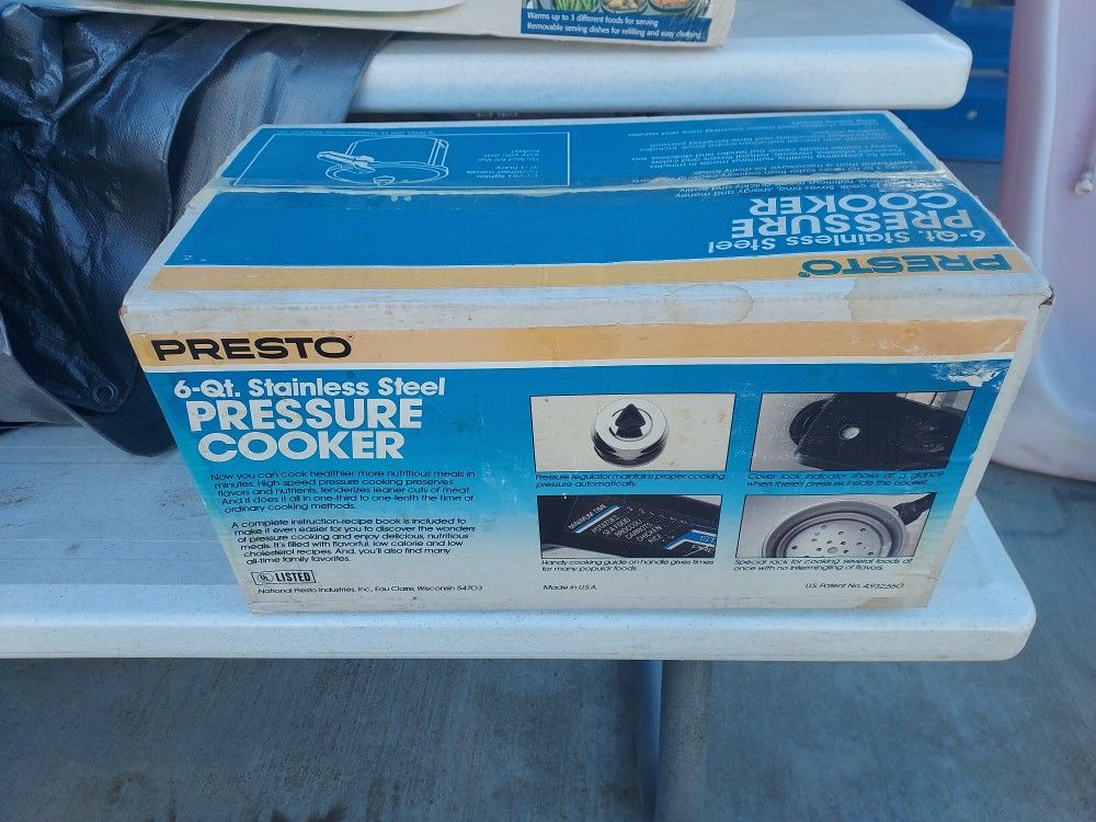 Presto 6 Qt Stainless Steel Pressure Cooker