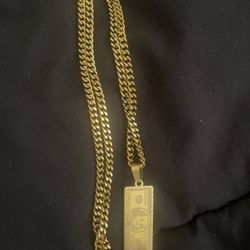 gold dollar bill Chain