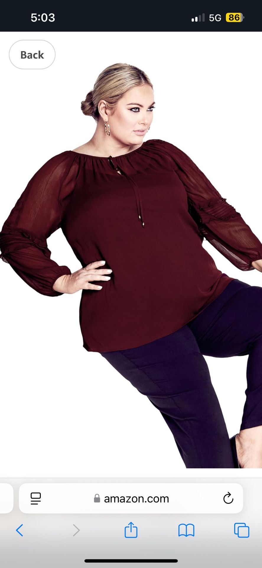 New Women’s Plus Sized Blouse
