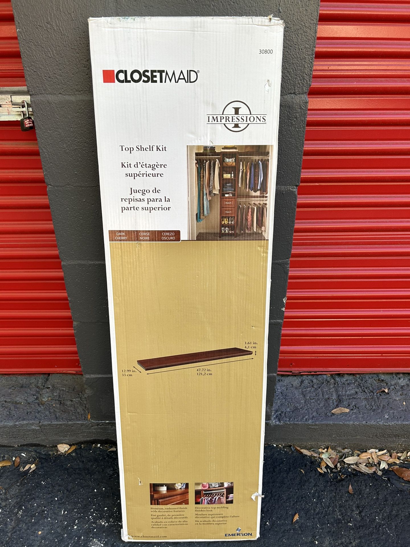 ClosetMaid Impressions Top Shelf Kit