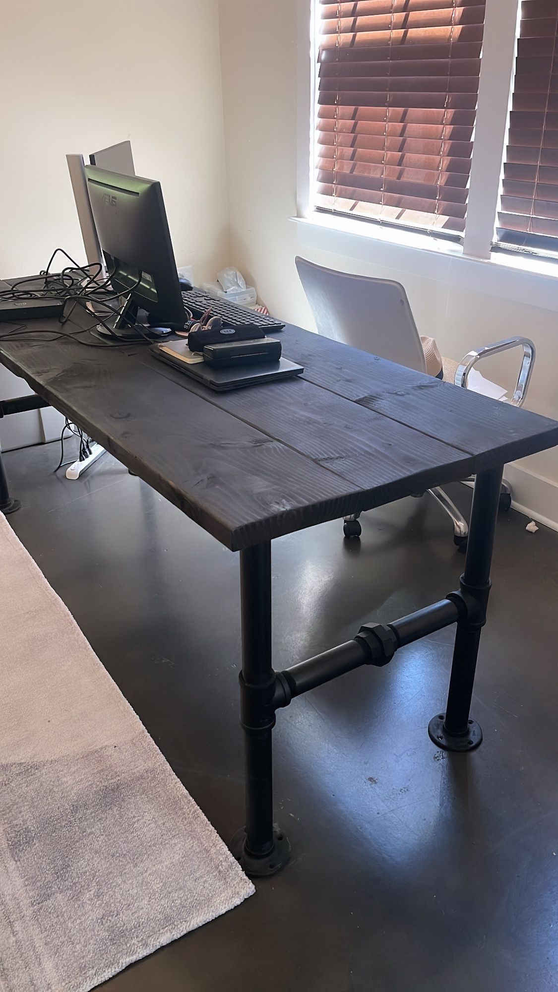 Amazing, Custom-made, Industrial Desk - 6 Foot by 27 Inches