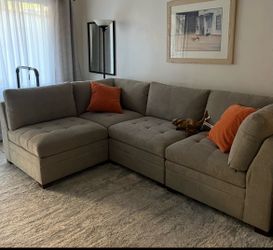 Thomasville 6-piece couch Sectional Fabric