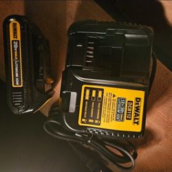1 dewalt battery and a charger (Firm 40.00)