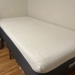 twin xl cool gel memory foam bed with metal frame