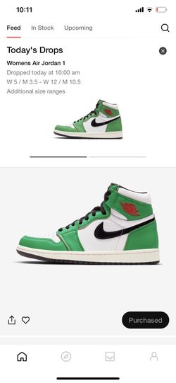 Jordan 1 lucky green