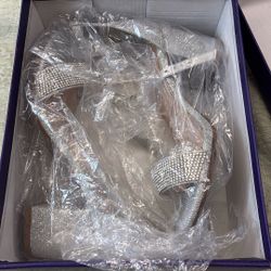 Silver Glitter Heels