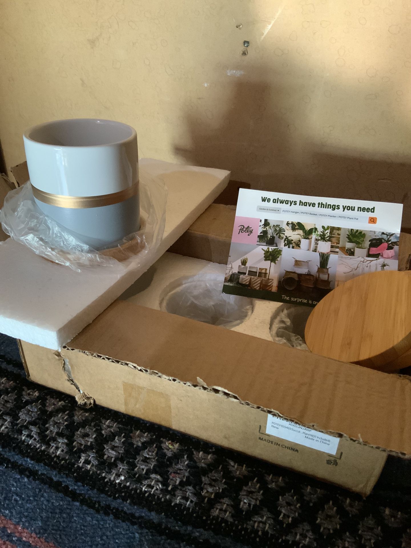 Small 3pc Ceramic Plant Pots