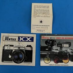 Excellent Vintage Asahi Pentax KX And Lenses Instruction Manual